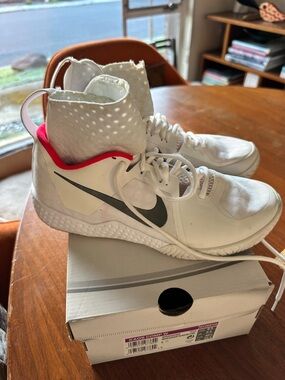 Nike by Serena Williams tennis hard court shoes with Gray Swoosh Pink edge